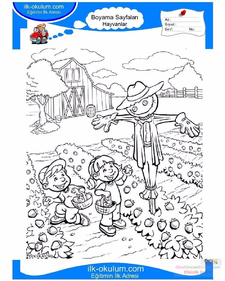 çocuklar-için-hayvan-Çiftlik-Hayvanları-boyama-sayfası-2