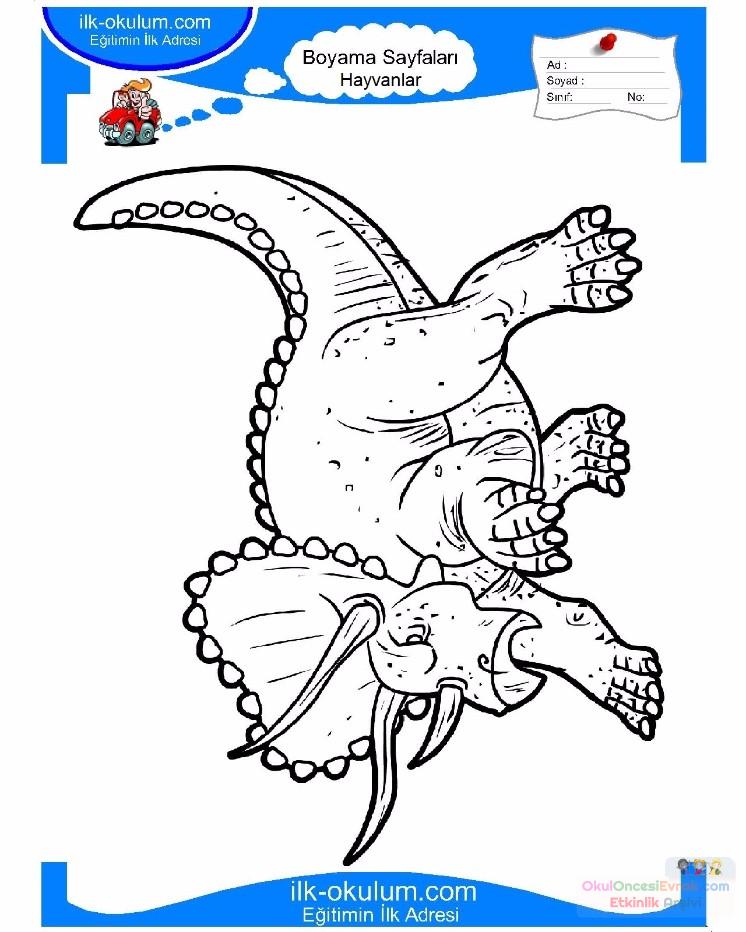 çocuklar-için-hayvan-hayvan-Dinozor-boyama-sayfası-1