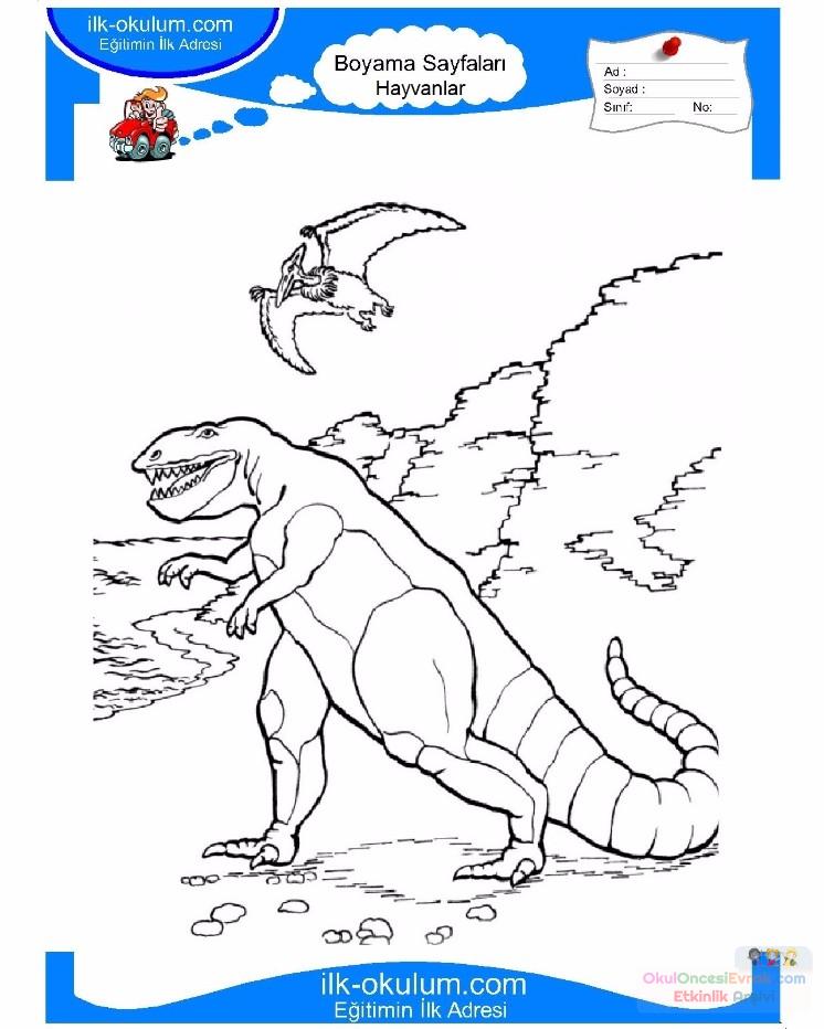 çocuklar-için-hayvan-hayvan-Dinozor-boyama-sayfası-4