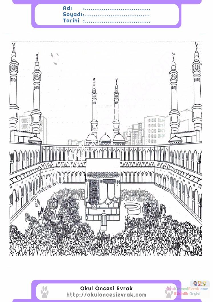 çocuklar-için-Kabe-yapılar-binalar-boyama-sayfası-6