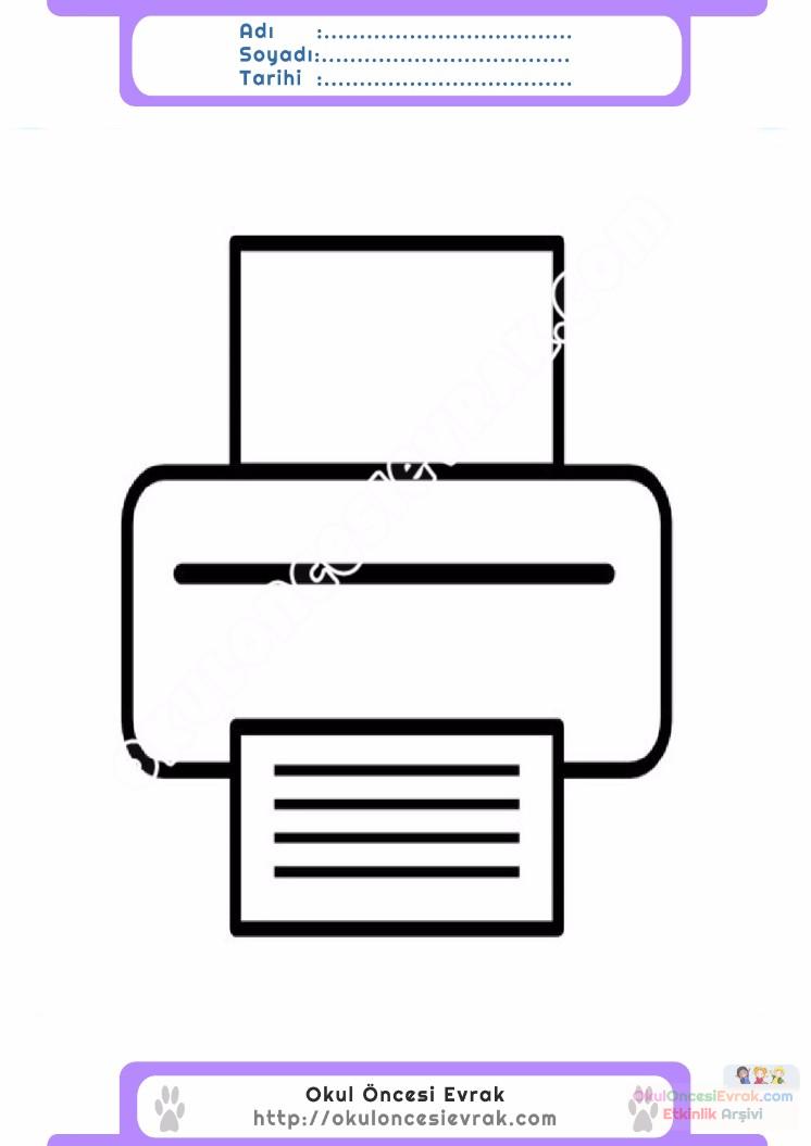 çocuklar-için-Yazıcı-Fax-eşyalar-boyama-sayfası-16