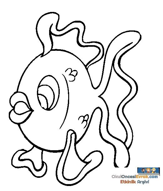 fish coloring page 1