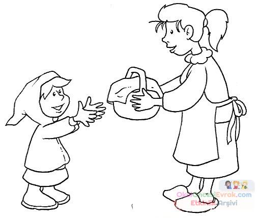 Kırmızı Başlıklı Kız Boyama (9)