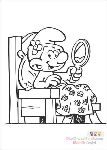 Şirinler Boyama  (10)