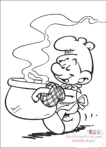 Şirinler Boyama  (13)