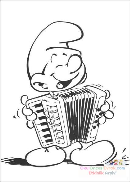 Şirinler Boyama  (16)