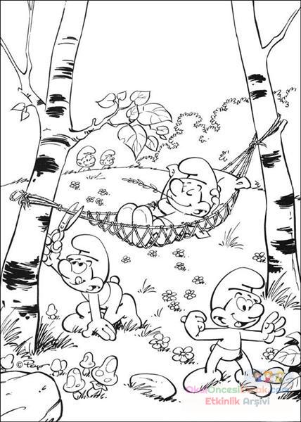 Şirinler Boyama  (6)