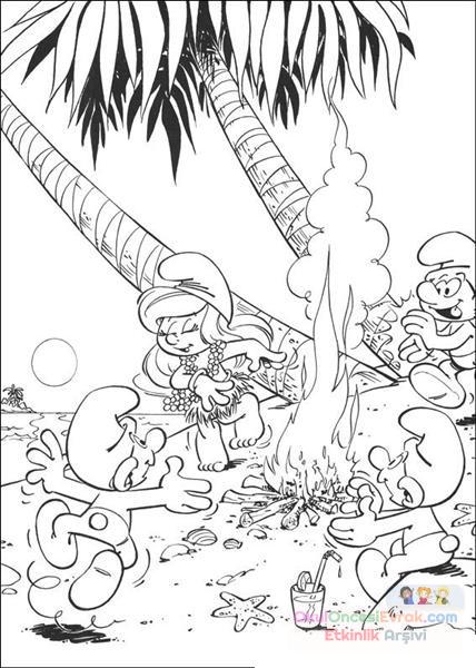 Şirinler Boyama  (7)