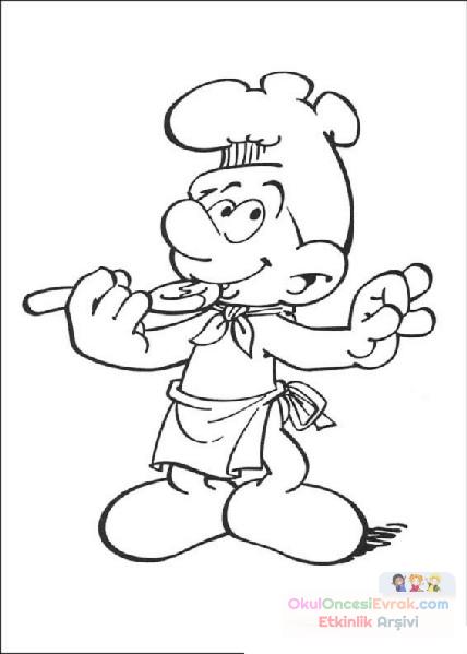 Şirinler Boyama  (8)