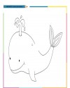 Balina Hayvanlar Deniz Canlıları Boyama  (6)