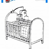 çocuklar-için-Beşik-eşyalar-boyama-sayfası-2