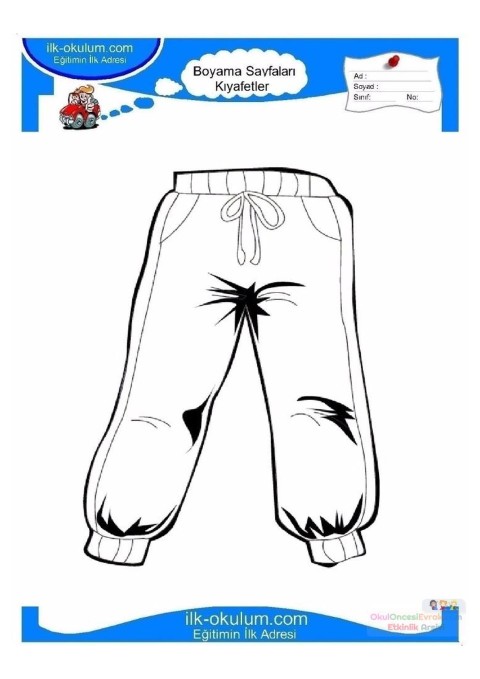 çocuklar-için-Eşofman-Pijama-kıyafet-giysi-boyama-sayfası-6