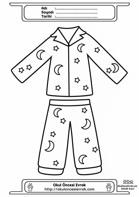 çocuklar-için-Eşofman-Pijama-kıyafet-giysi-boyama-sayfası-7