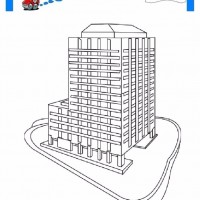 çocuklar-için-Gökdelen-yapılar-binalar-boyama-sayfası-10
