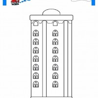 çocuklar-için-Gökdelen-yapılar-binalar-boyama-sayfası-2