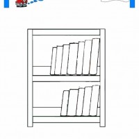 çocuklar-için-Kitaplık-eşyalar-boyama-sayfası-5