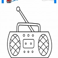 çocuklar-için-Radio-eşyalar-boyama-sayfası-8