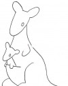Kanguru Hayvanlar Boyama  (2)