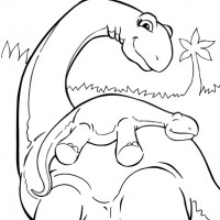 printable-activities-coloring-pages-baby-and-mama-dinosaur-Kopyala