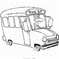 vector-of-a-cartoon-school-bus-driver-coloring-page-outline-by-ron-leishman-23005