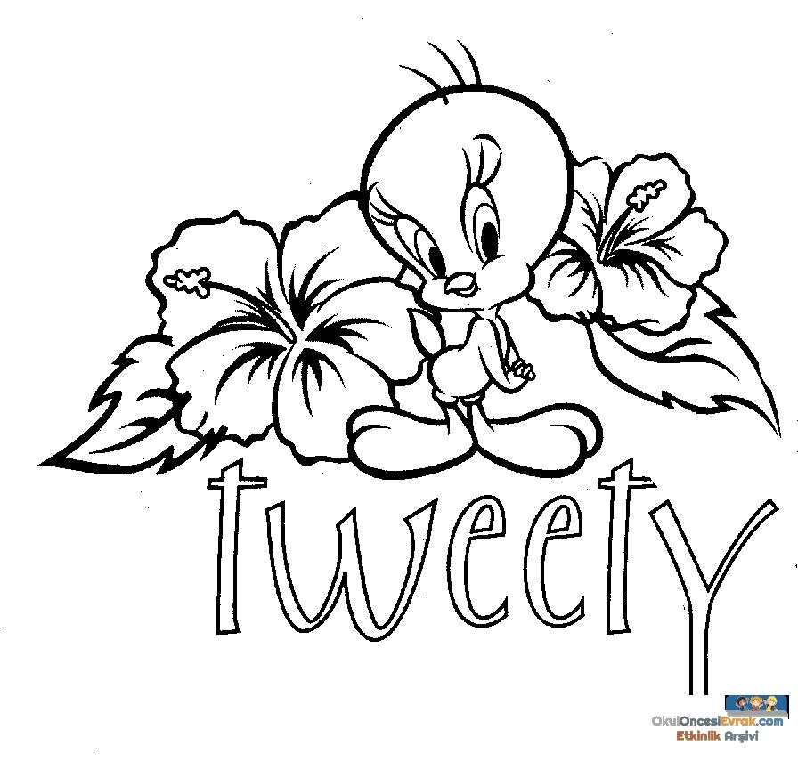 Tweety-Bird-Color-Pages