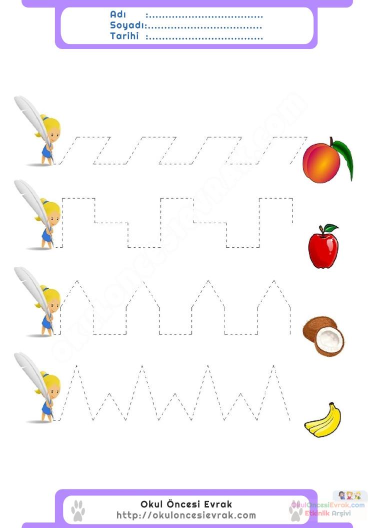 okulöncesiçocuklariçinçizgiçalışması4 preschool activity