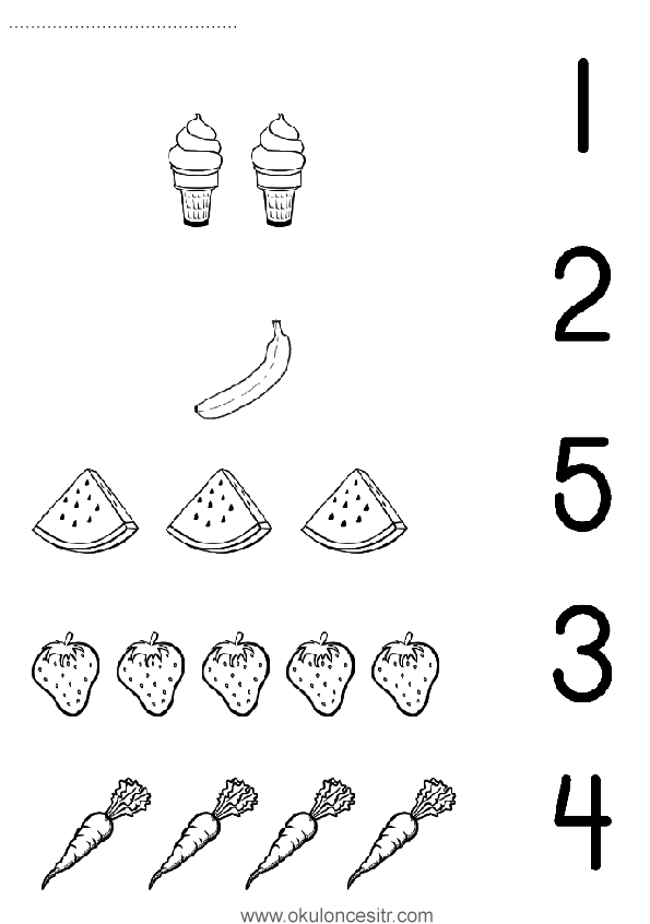 Sayı Ile Boyama2 Youtube 2 Sayısı çalışma Sayfası Okulöncesitr L Preschool