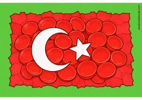 Bardaklardan bayrak