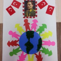 kağit işleri,sınıf süsü ,gelişim raporu ,atatürk haftası (543)