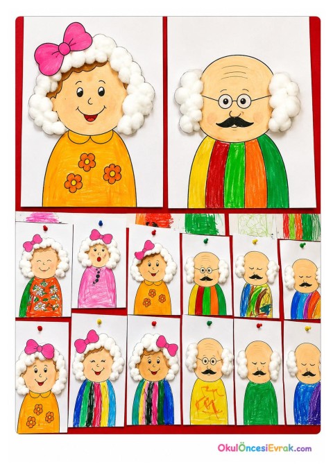 okul öncesinde yaşlı -genç sanat etkinliği  (21)