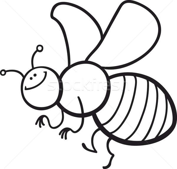 1230790_stock-photo-cartoon-bee-coloring-page