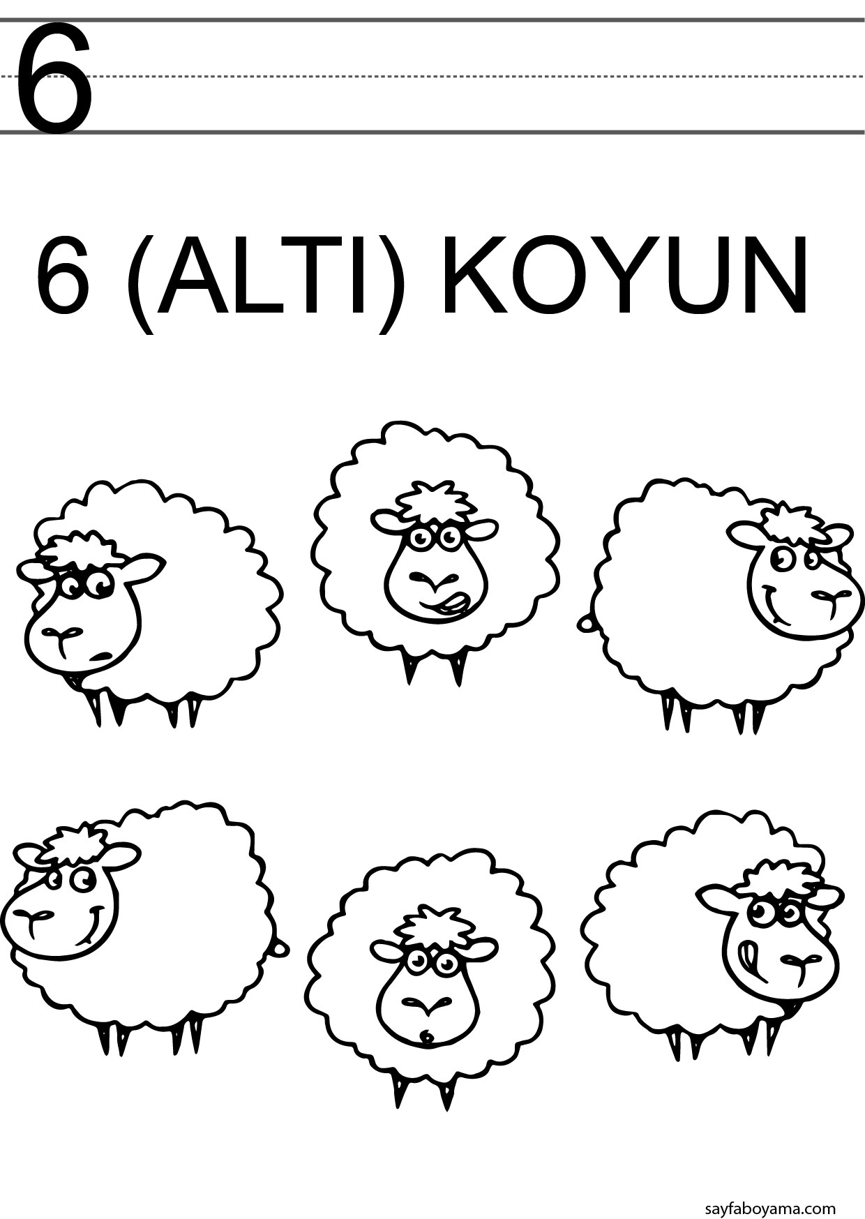 Alti-Koyun-Yazma-Ve-Boyama-Sayfasi