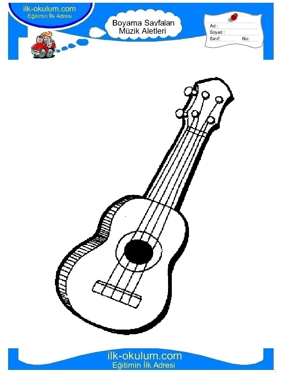 çocuklar-için-Gitar-Müzik-Aletleri-boyama-sayfası-6