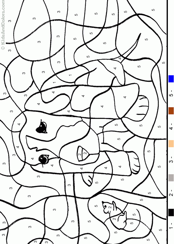 color-by-number-hound