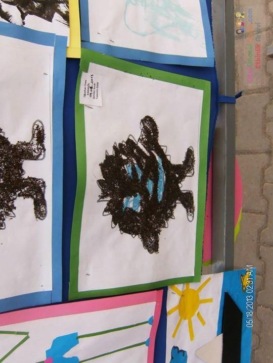 Kağıt katlama buruşturma, yuvarlama, sulu boya  (161)
