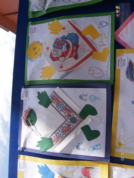 Kağıt katlama buruşturma, yuvarlama, sulu boya  (174)