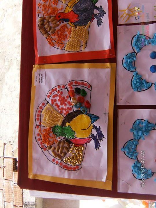 Kağıt katlama buruşturma, yuvarlama, sulu boya  (257)