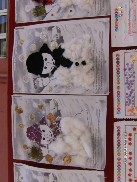 Kağıt katlama buruşturma, yuvarlama, sulu boya  (30)