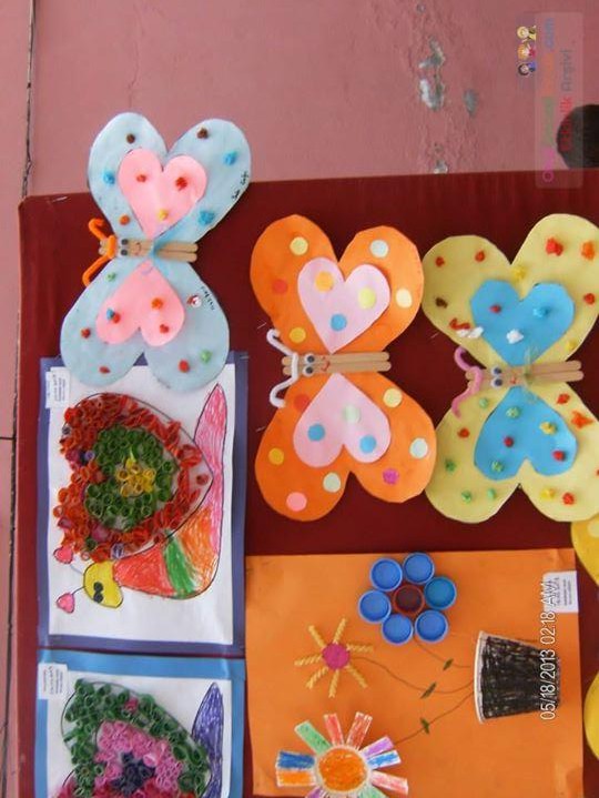 Kağıt katlama buruşturma, yuvarlama, sulu boya  (446)
