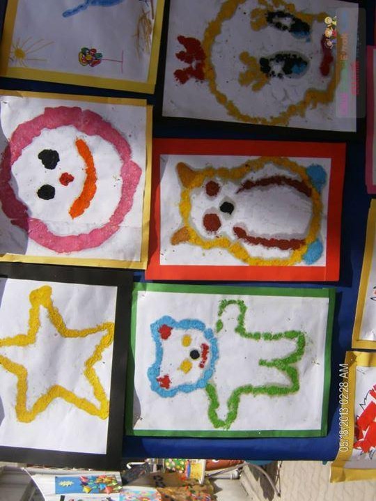 Kağıt katlama buruşturma, yuvarlama, sulu boya  (69)