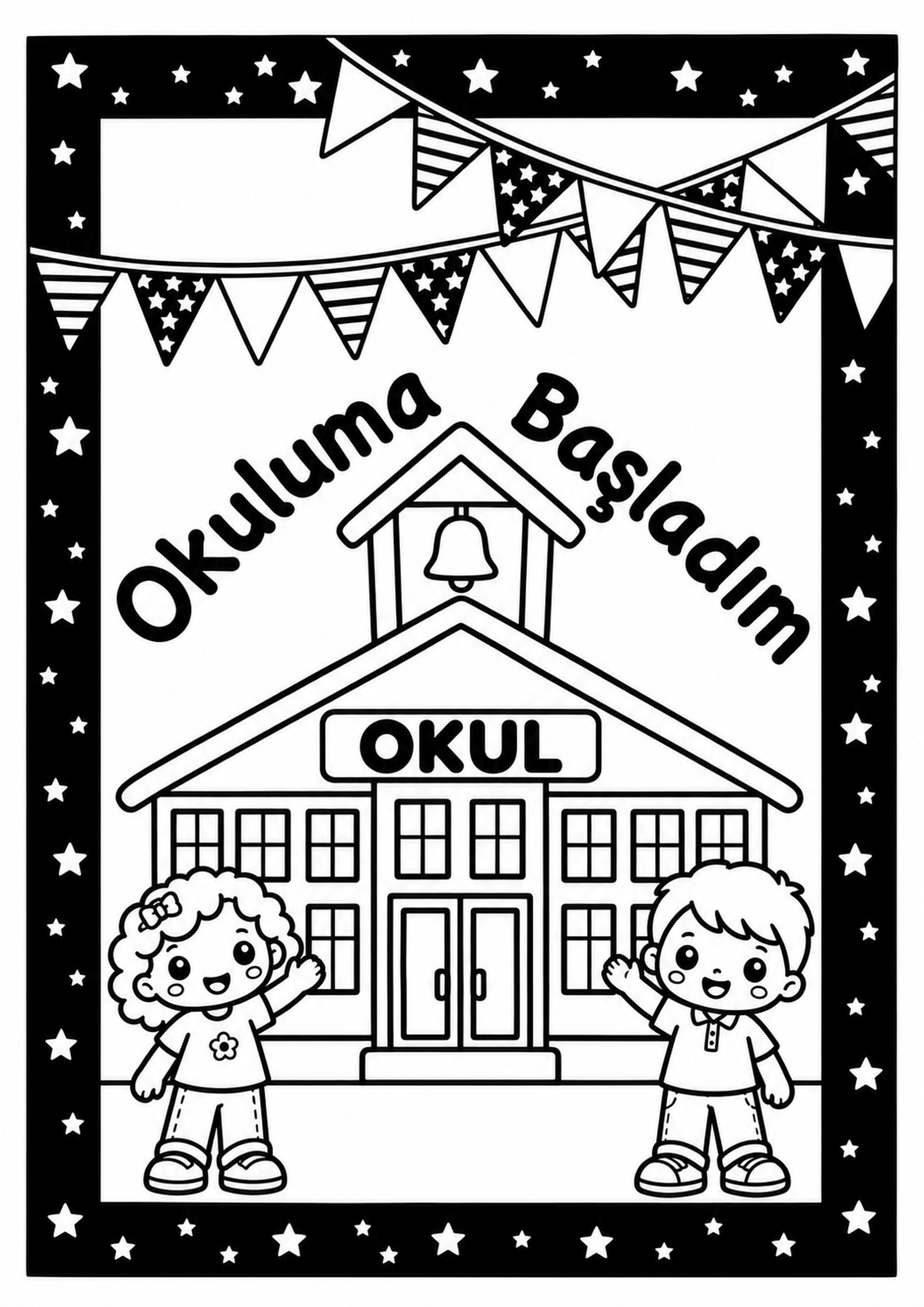 Okul Temalı Eğitim Materyali - Okuluma Başladım