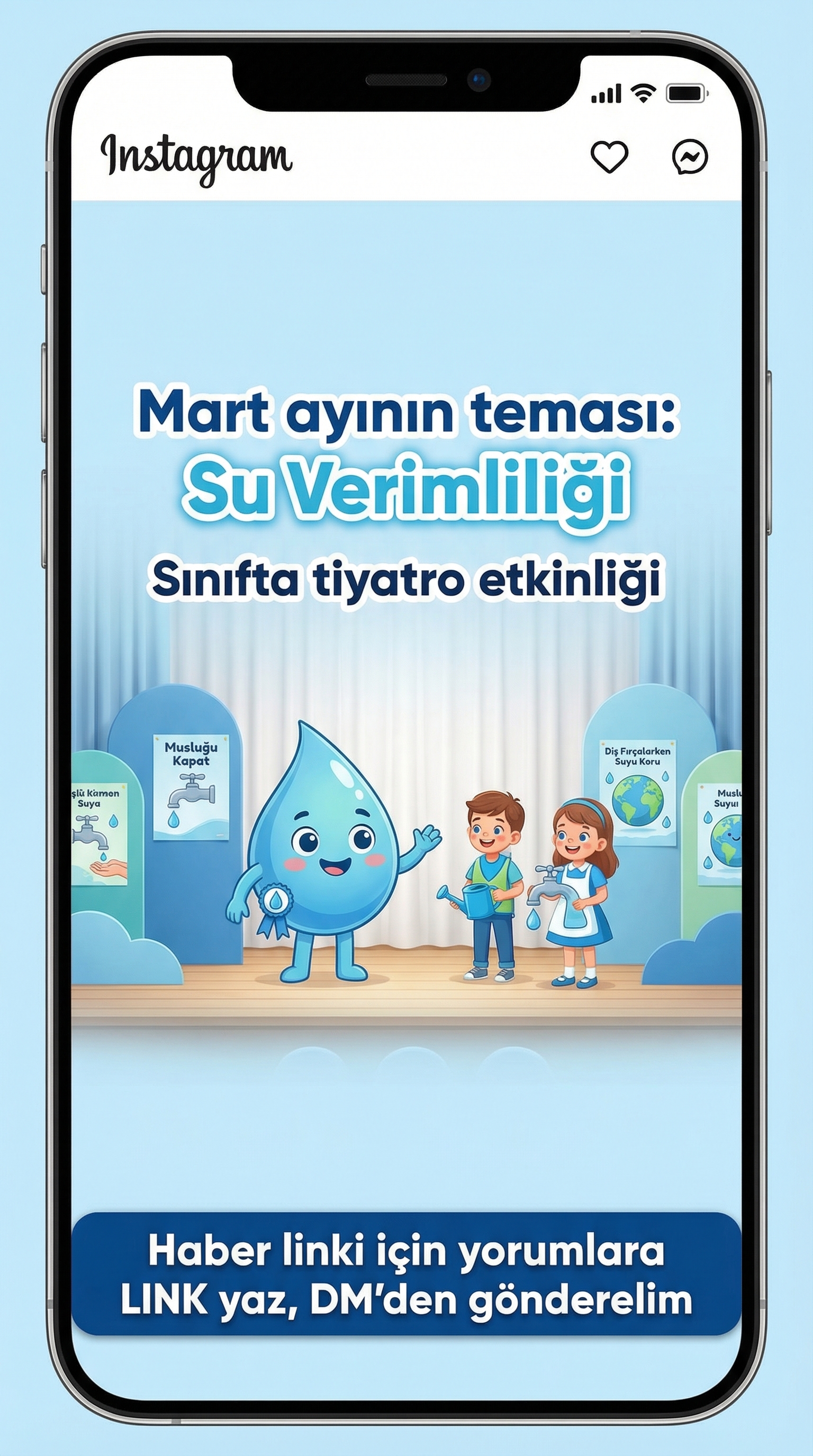 Mart Teması Su Verimliliği Sınıfta Tiyatroyla
