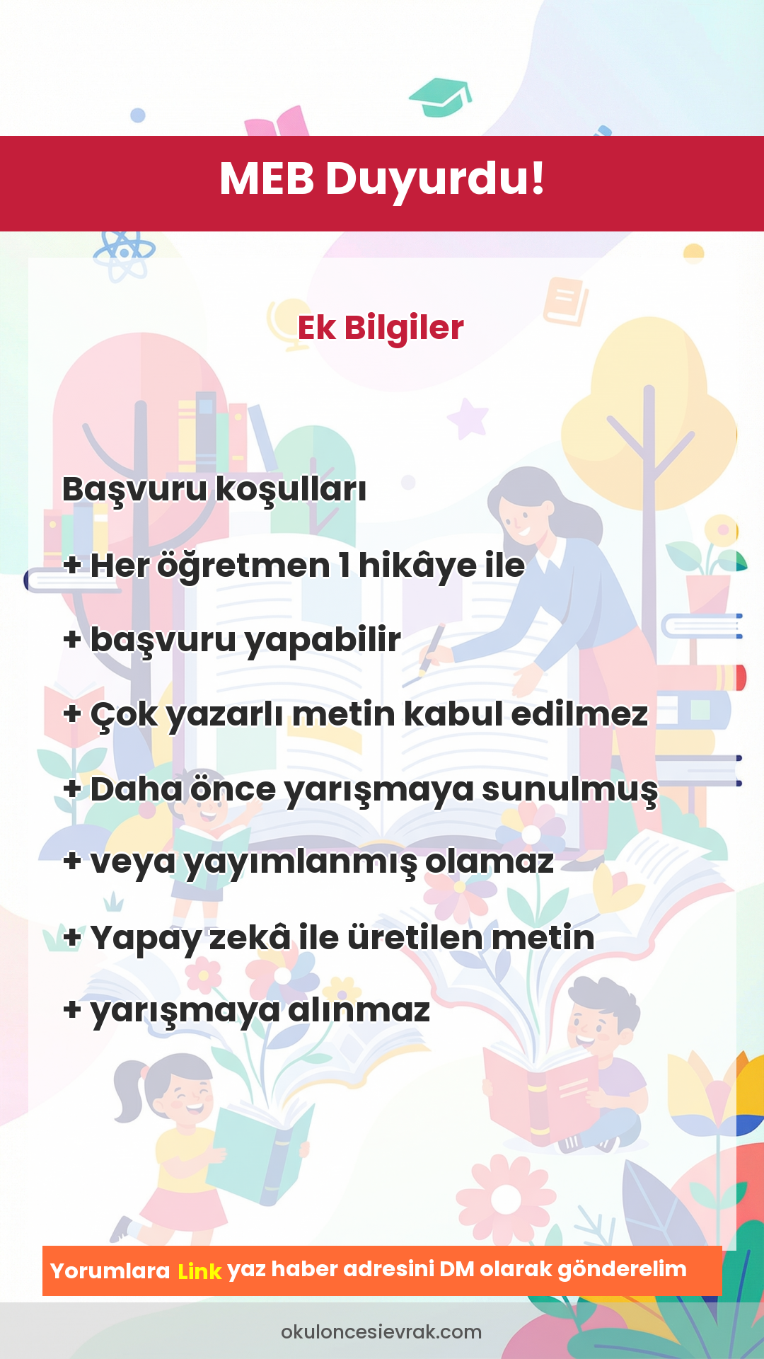 Öğretmenlere
Hikâye Yarışması