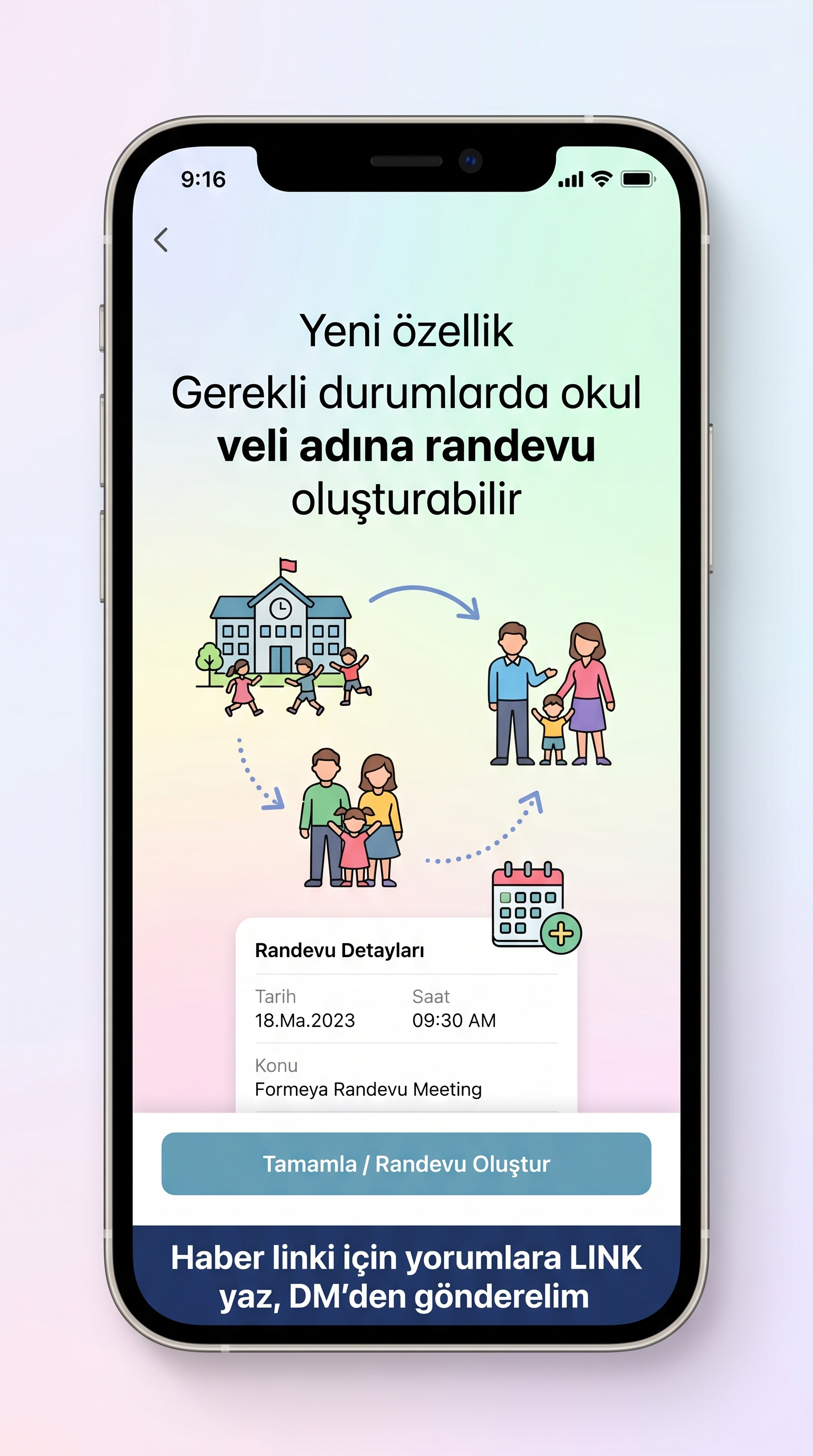 Veli Randevu Sisteminde Yeni Düzenleme