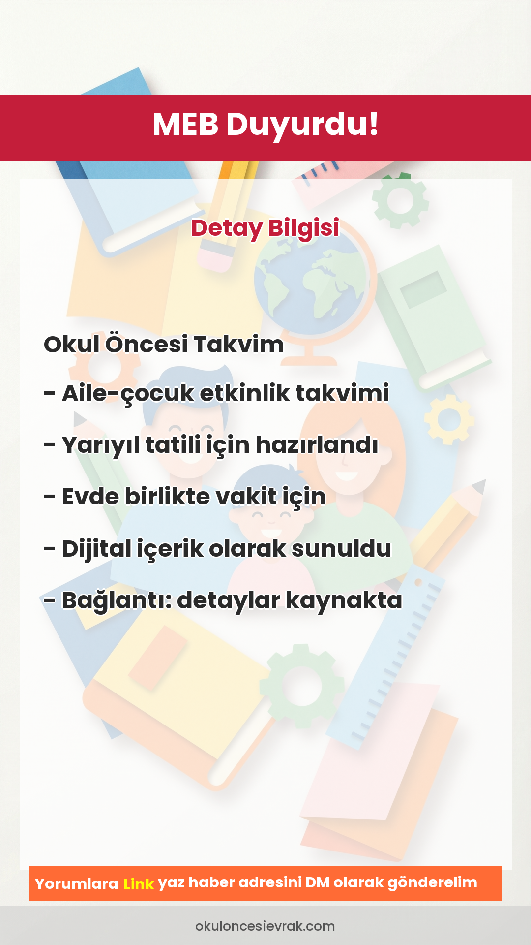 Yarıyıl Tatili
Etkinlik Kitapları