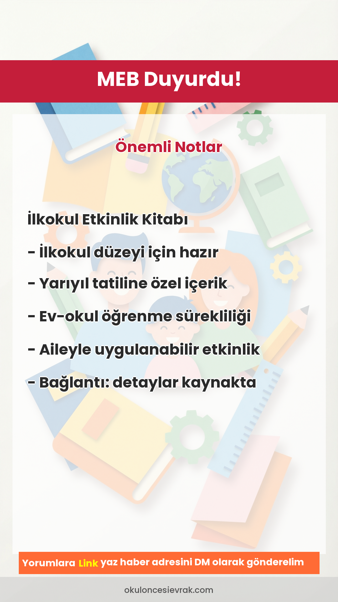 Yarıyıl Tatili
Etkinlik Kitapları