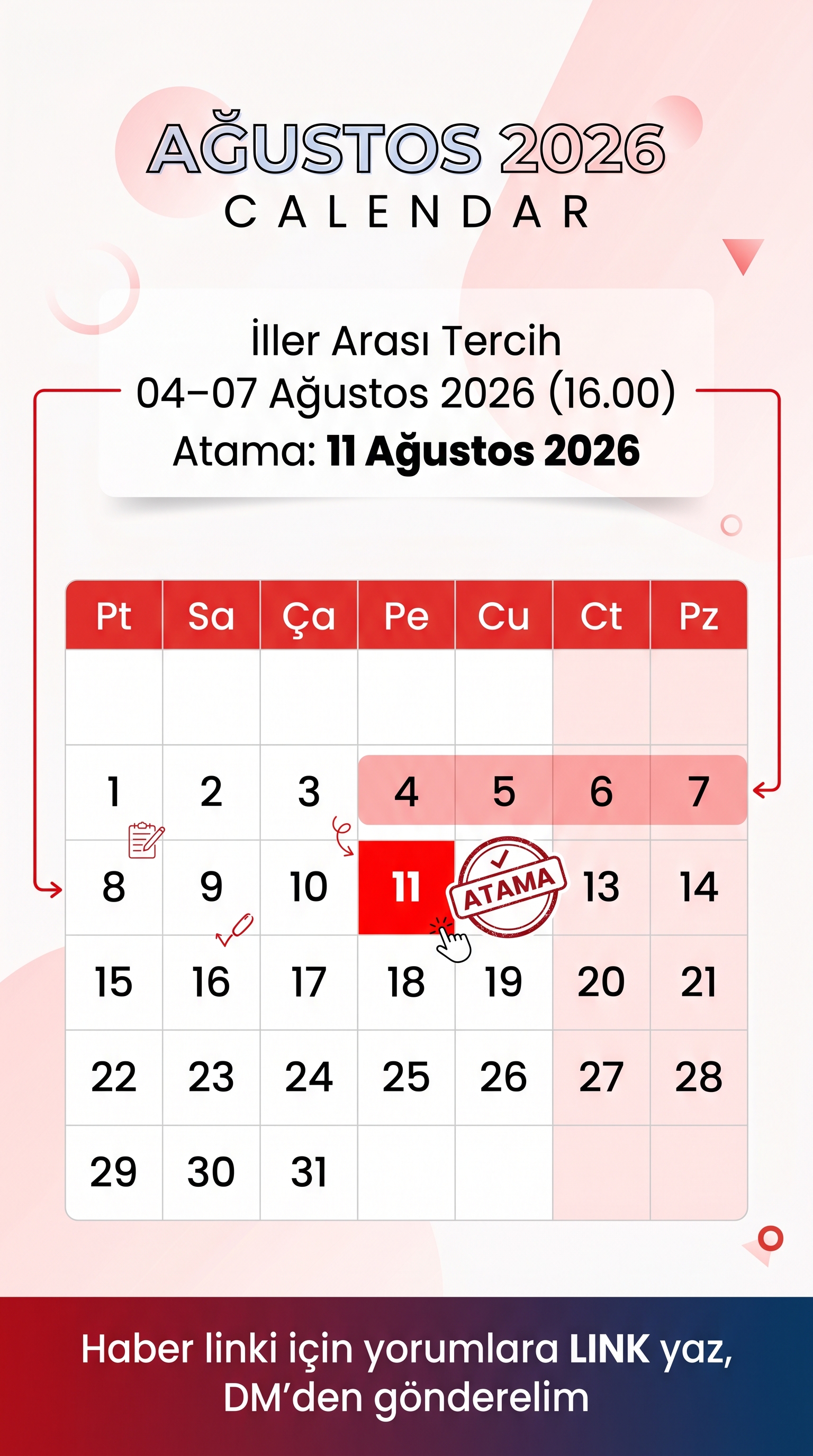2026 Mazerete Bağlı Yer Değiştirme Başvurusu