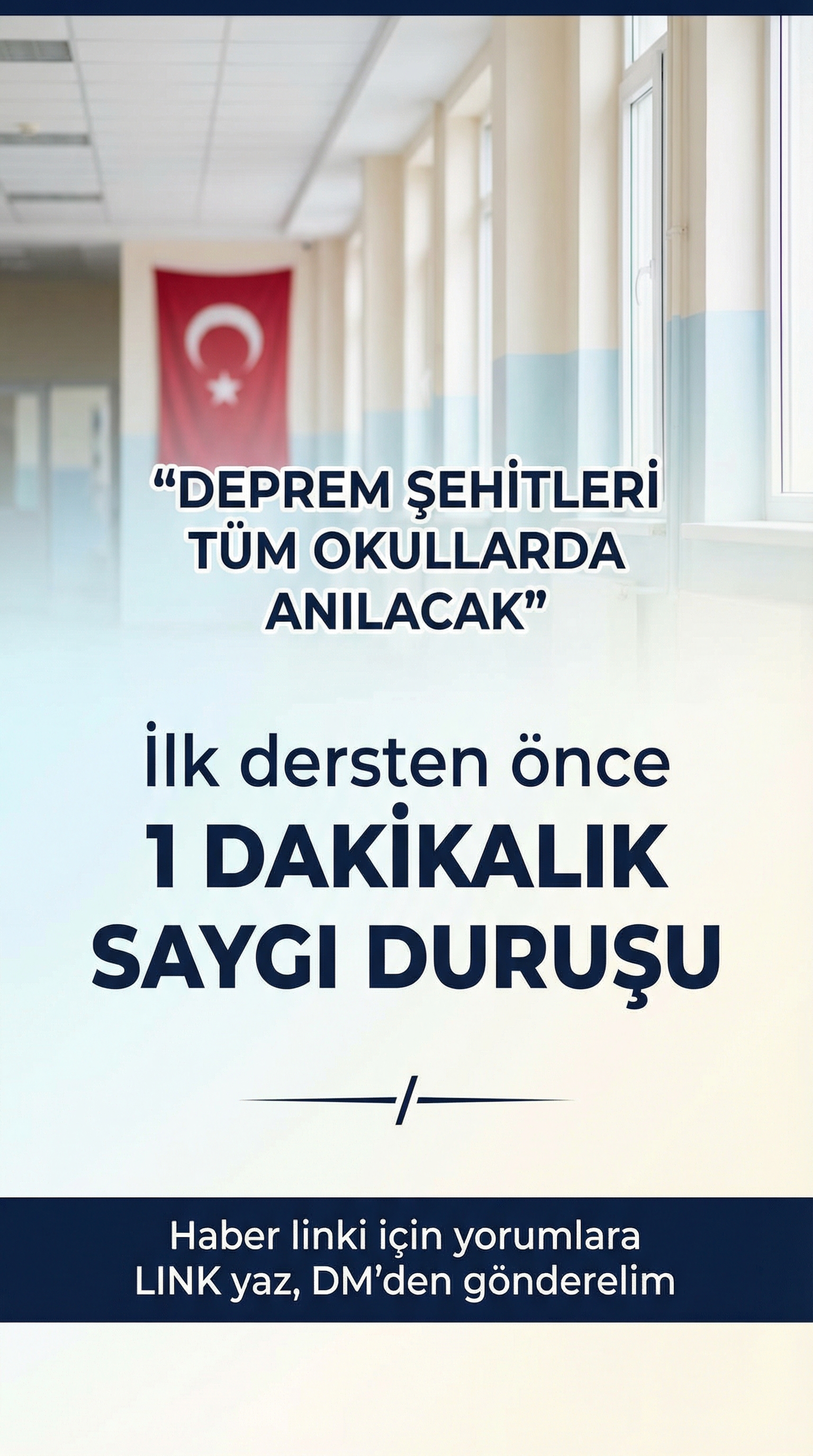 Tüm Okullarda Deprem Şehitleri Anılacak