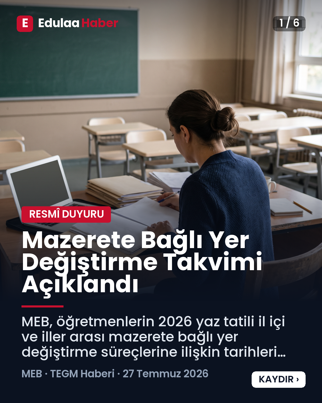 Mazerete Bağlı Yer Değiştirme Takvimi Açıklandı
