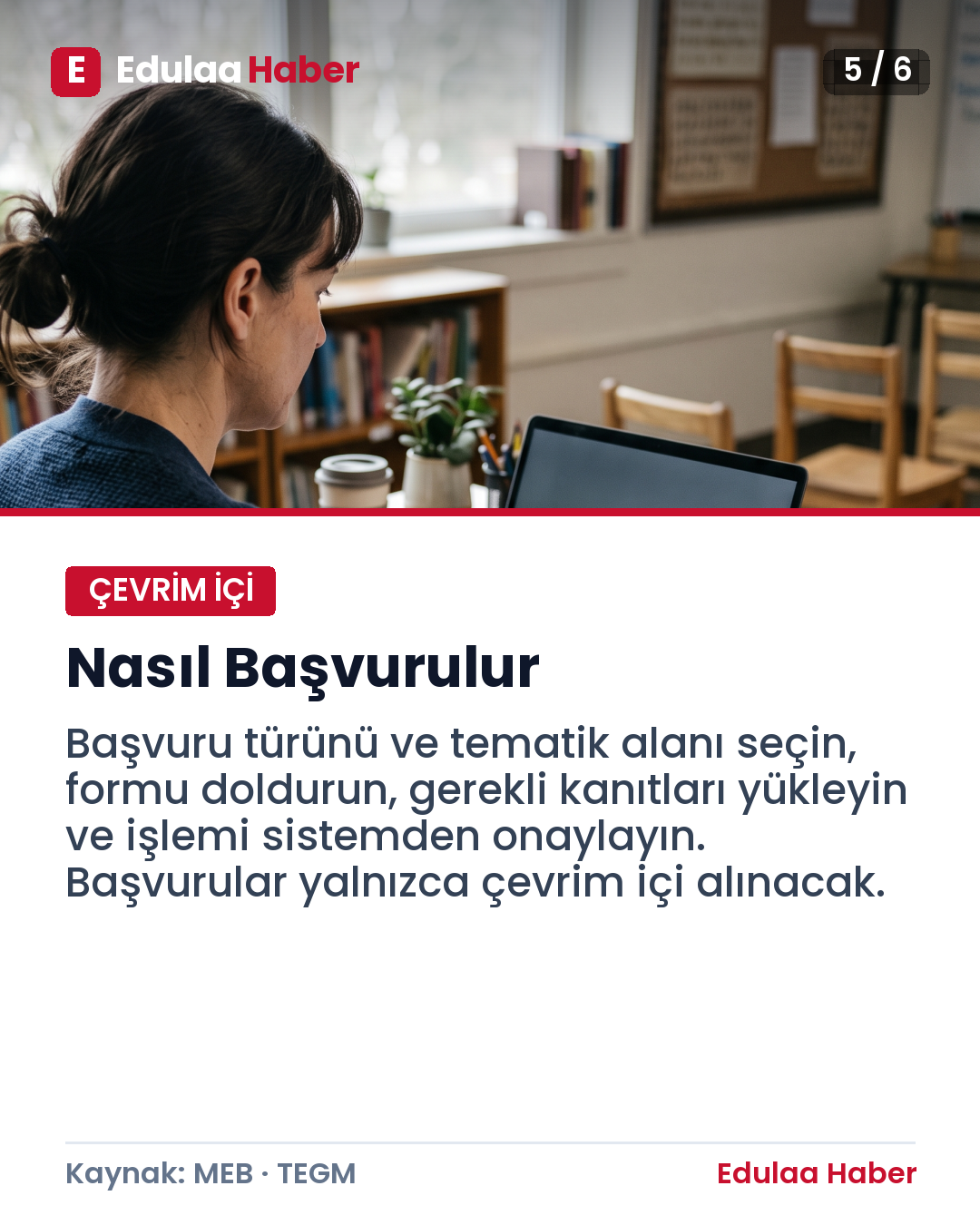 Yenilikçi Öğretmenler İçin Ödül Başvurusu Başlıyor